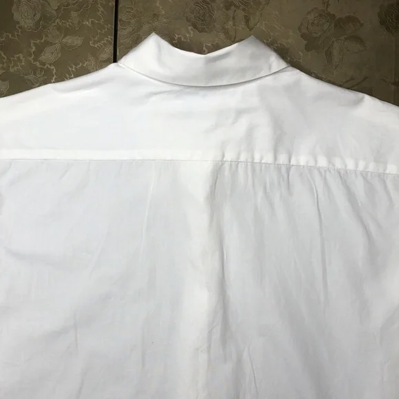 Eddie Bauer Women’s Button Front, French Cuff Cotton Poplin Shirt - Picture 6 of 8